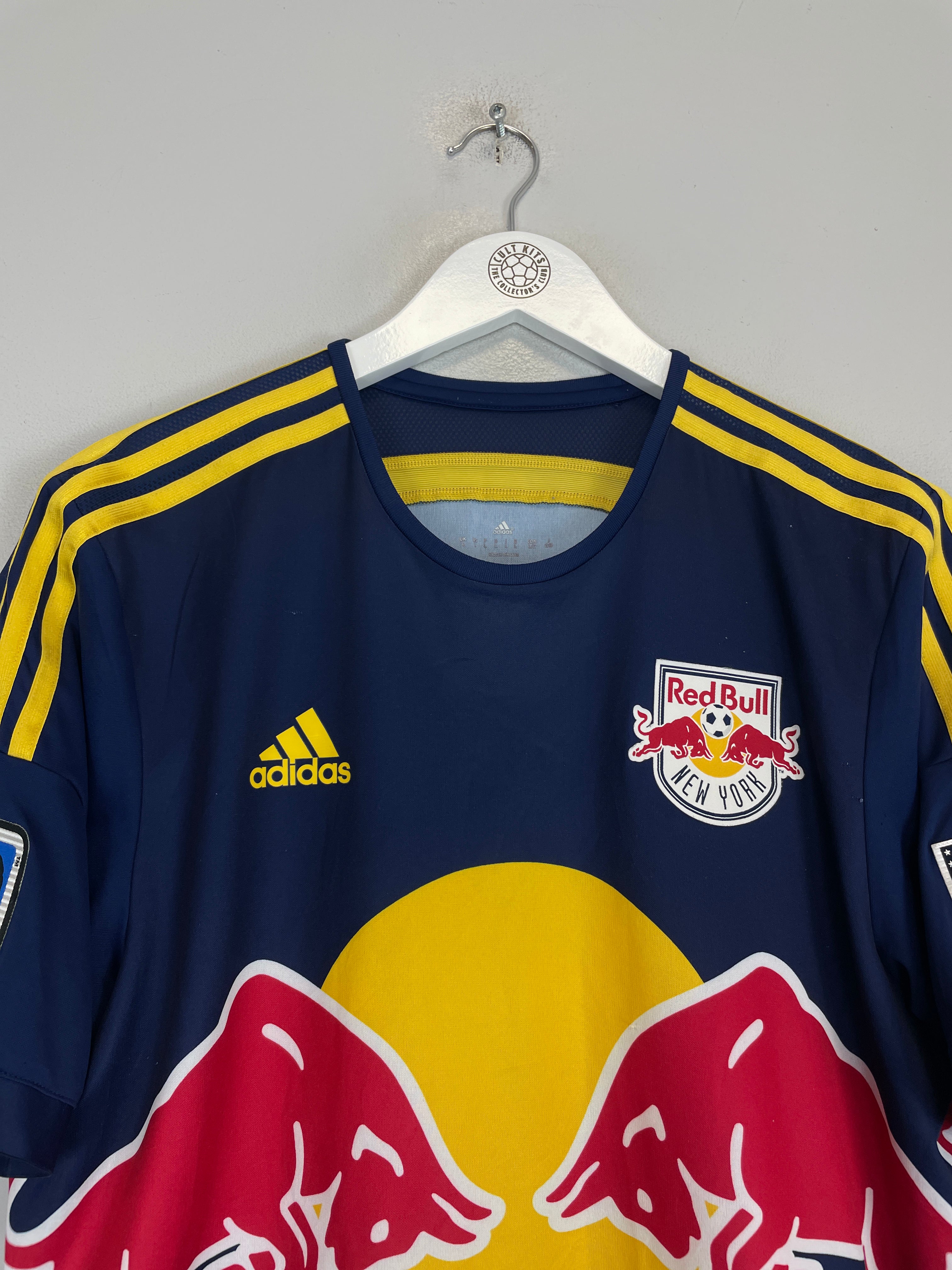 Shop 2014/15 NEW YORK RED BULLS CAHILL #17 *AUTHENTIC* AWAY SHIRT (L) ADIDAS, classic football shirts, vintage football shirts & retro soccer jerseys at Cult Kits