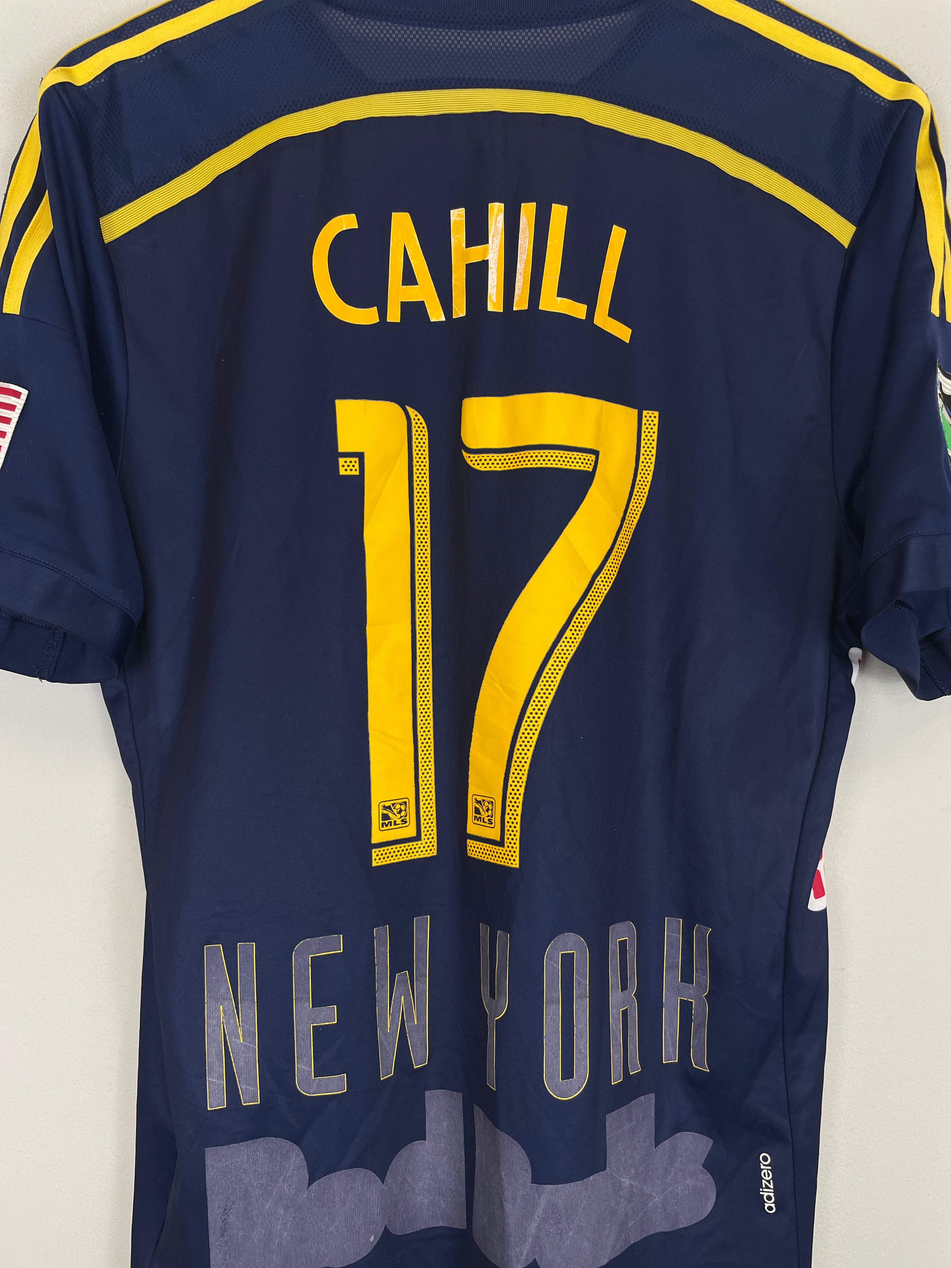 Shop 2014/15 NEW YORK RED BULLS CAHILL #17 *AUTHENTIC* AWAY SHIRT (L) ADIDAS, classic football shirts, vintage football shirts & retro soccer jerseys at Cult Kits