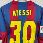 Shop 2004/05 BARCELONA MESSI #30 HOME SHIRT (M) NIKE, classic football shirts, vintage football shirts & retro soccer jerseys at Cult Kits