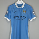 Shop 2015/16 MANCHESTER CITY DE BRUYNE #17 *MATCH ISSUE + SIGNED* HOME SHIRT (M) UMBRO, classic football shirts, vintage football shirts & retro soccer jerseys at Cult Kits