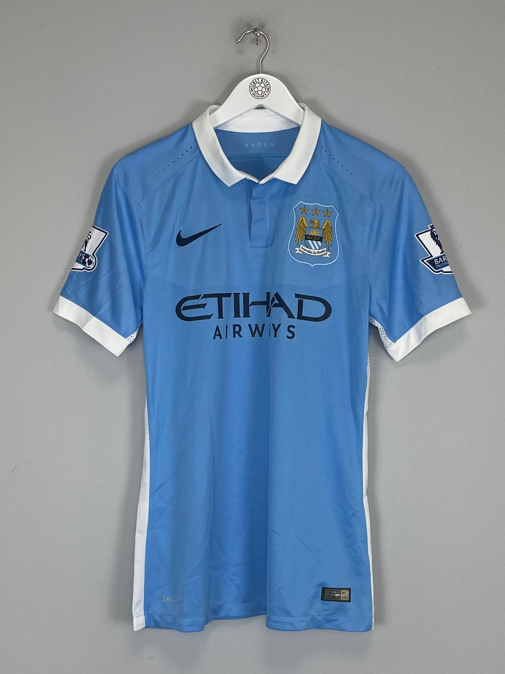 Shop 2015/16 MANCHESTER CITY DE BRUYNE #17 *MATCH ISSUE + SIGNED* HOME SHIRT (M) UMBRO, classic football shirts, vintage football shirts & retro soccer jerseys at Cult Kits