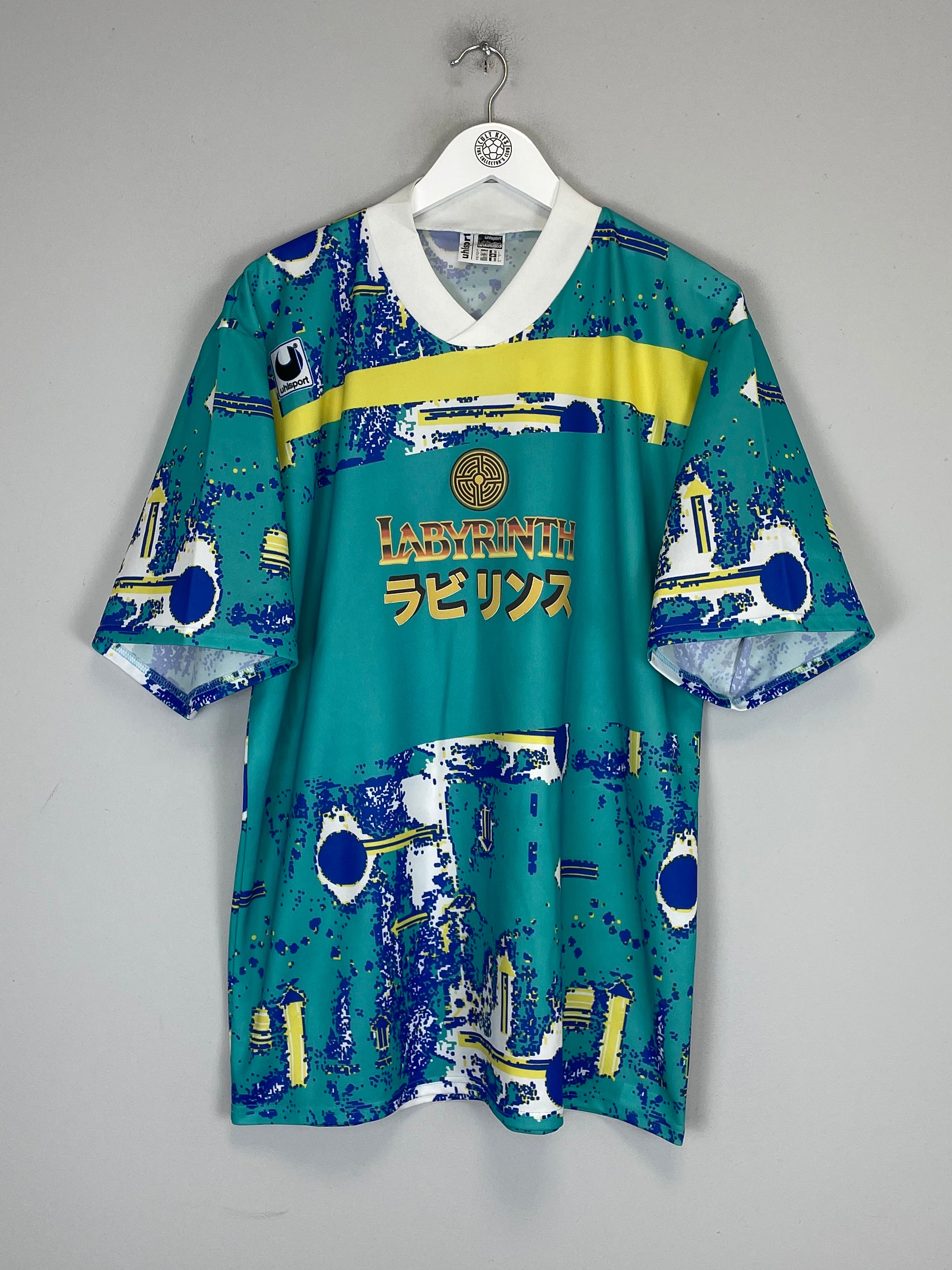 Shop 1992 LABYRINTH X JAPANESE MOVIE MASHUP SHIRT (XL) UHLSPORT, classic football shirts, vintage football shirts & retro soccer jerseys at Cult Kits
