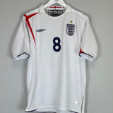 2005/07 ENGLAND LAMPARD #8 HOME SHIRT (S) UMBRO