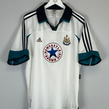 Shop 1999/00 NEWCASTLE UNITED #9 AWAY SHIRT (XL) ADIDAS, classic football shirts, vintage football shirts & retro soccer jerseys at Cult Kits