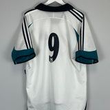 Shop 1999/00 NEWCASTLE UNITED #9 AWAY SHIRT (XL) ADIDAS, classic football shirts, vintage football shirts & retro soccer jerseys at Cult Kits