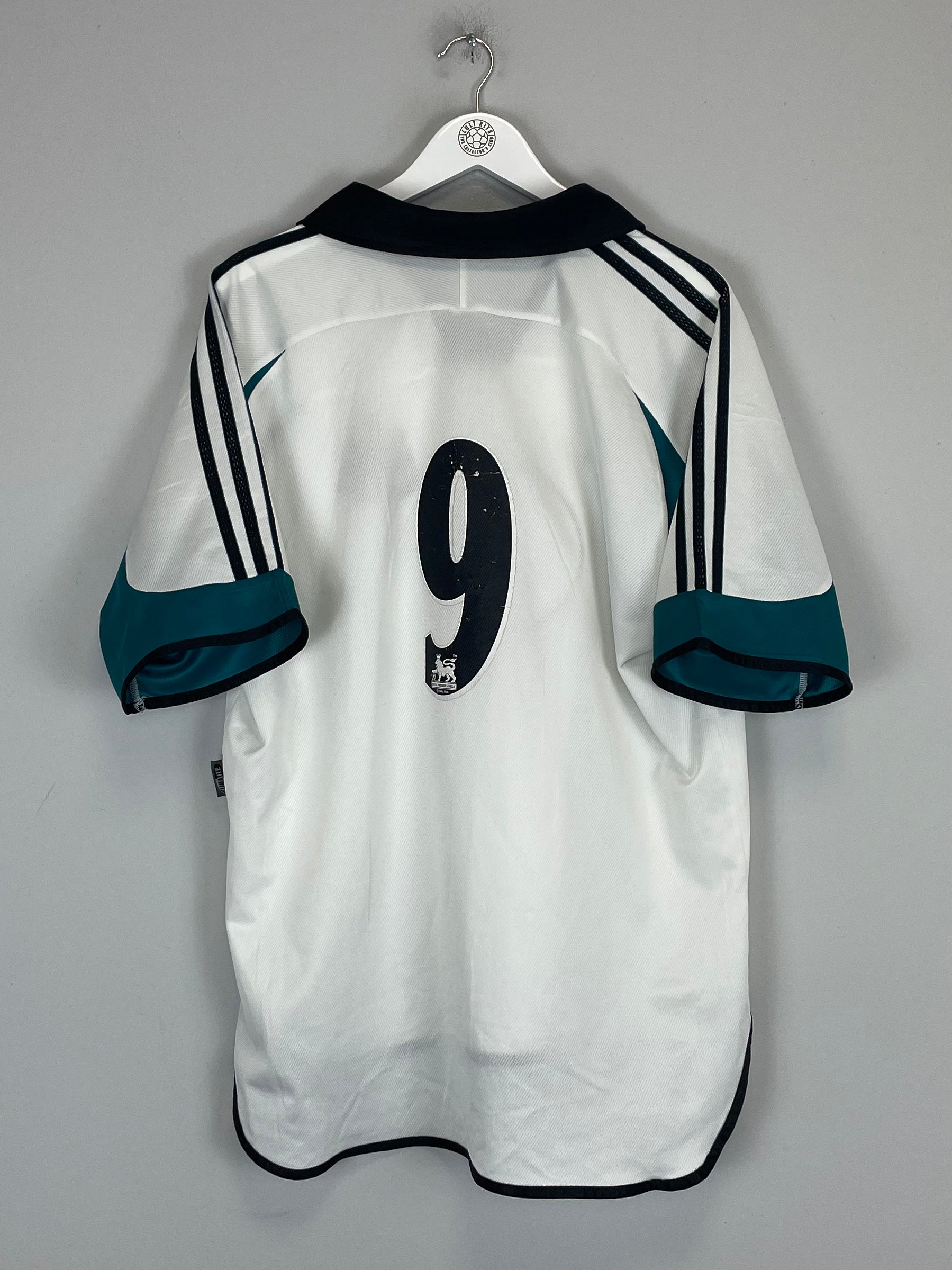 Shop 1999/00 NEWCASTLE UNITED #9 AWAY SHIRT (XL) ADIDAS, classic football shirts, vintage football shirts & retro soccer jerseys at Cult Kits
