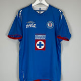2005/06 CRUZ AZUL HOME SHIRT (L) UMBRO