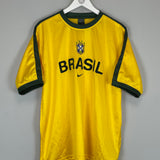 Shop 2002 BRAZIL TRAINING SHIRT (L) NIKE, classic football shirts, vintage football shirts & retro soccer jerseys at Cult Kits
