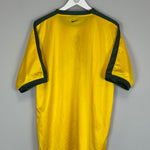 Shop 2002 BRAZIL TRAINING SHIRT (L) NIKE, classic football shirts, vintage football shirts & retro soccer jerseys at Cult Kits
