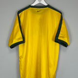 Shop 2002 BRAZIL TRAINING SHIRT (L) NIKE, classic football shirts, vintage football shirts & retro soccer jerseys at Cult Kits