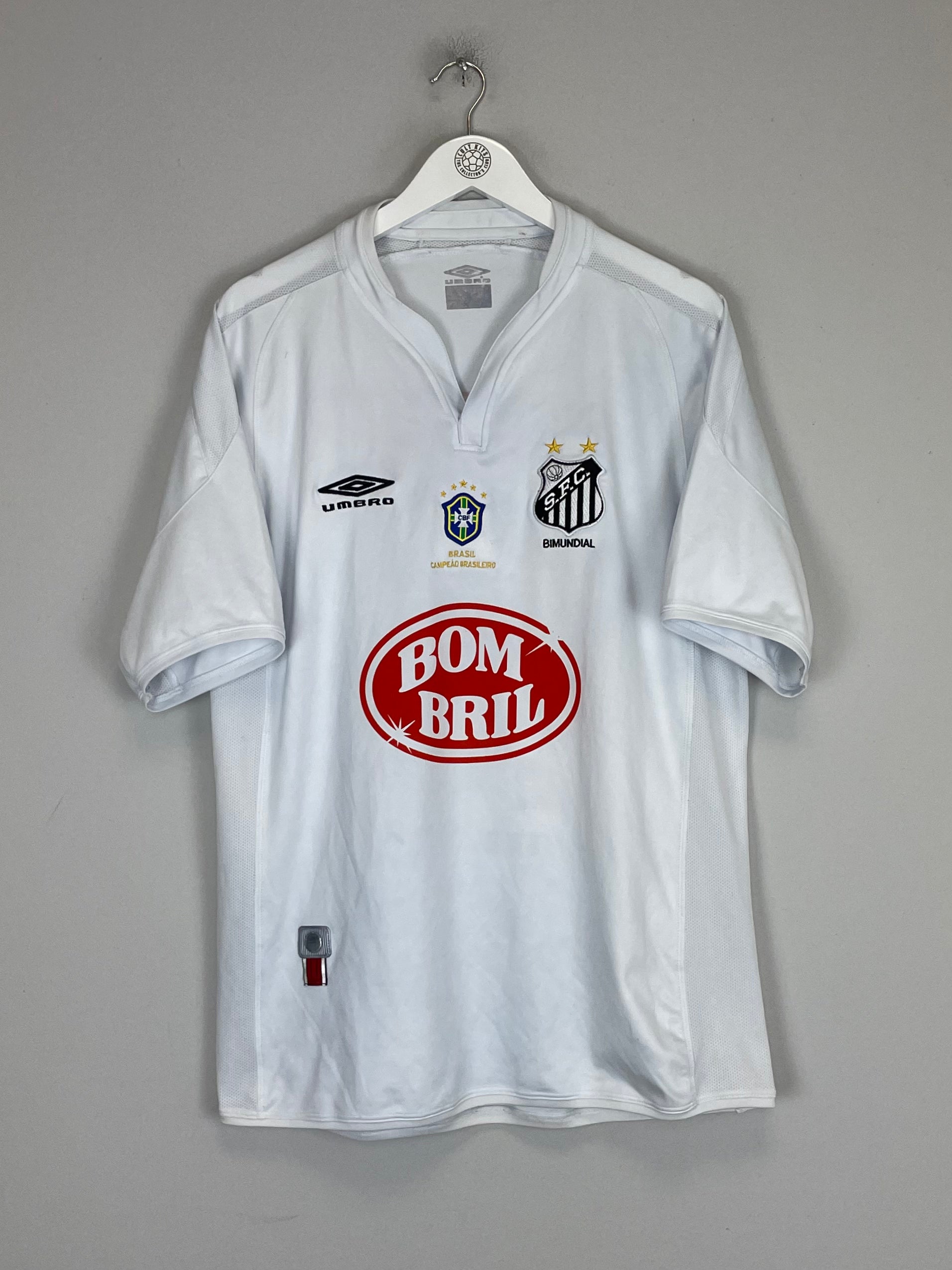 Shop 2002 SANTOS 'CHAMPIONS' HOME SHIRT (XL) UMBRO, classic football shirts, vintage football shirts & retro soccer jerseys at Cult Kits