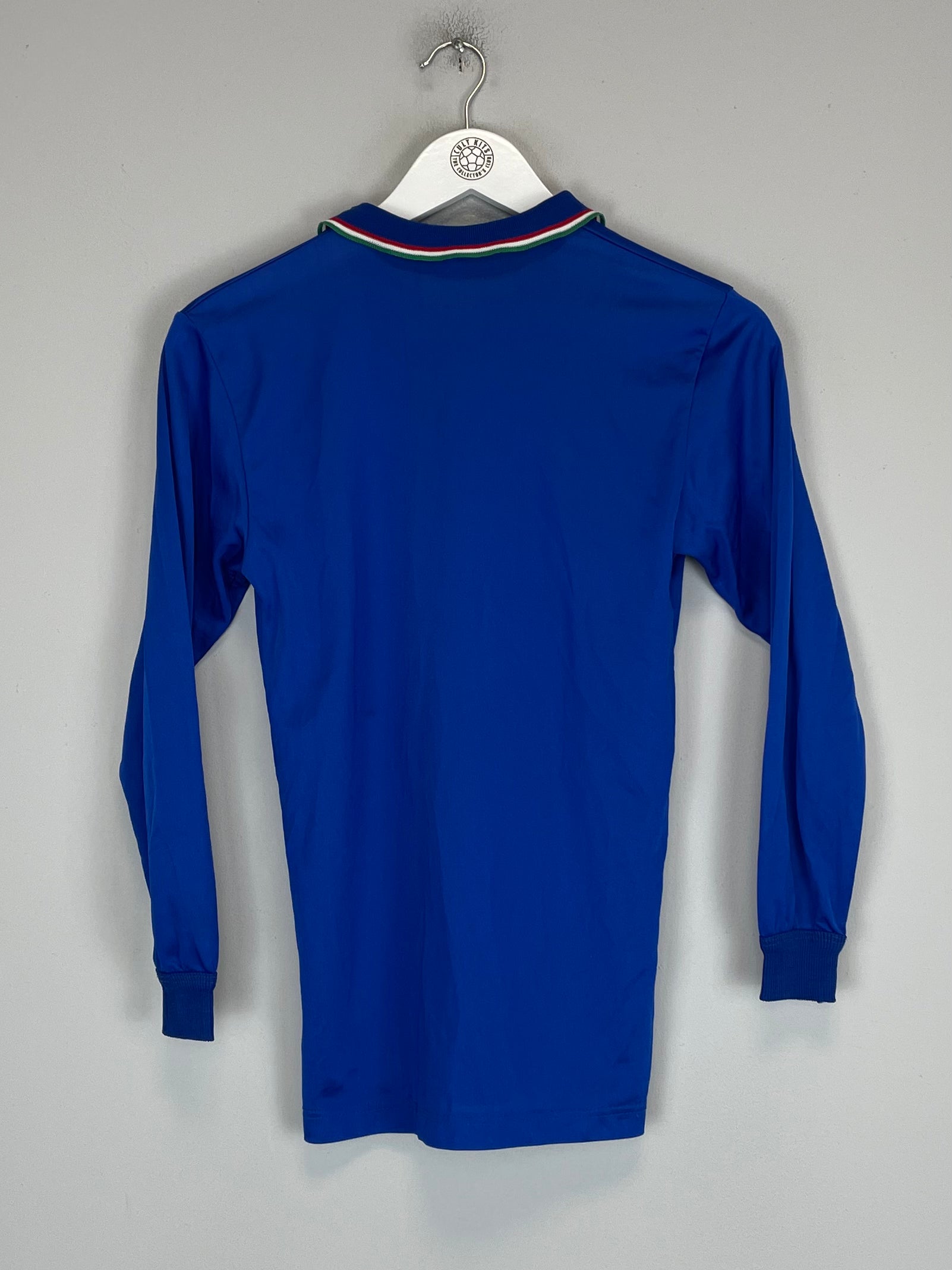 Shop 1986/91 ITALY L/S HOME SHIRT (XL.KIDS) DIADORA, classic football shirts, vintage football shirts & retro soccer jerseys at Cult Kits