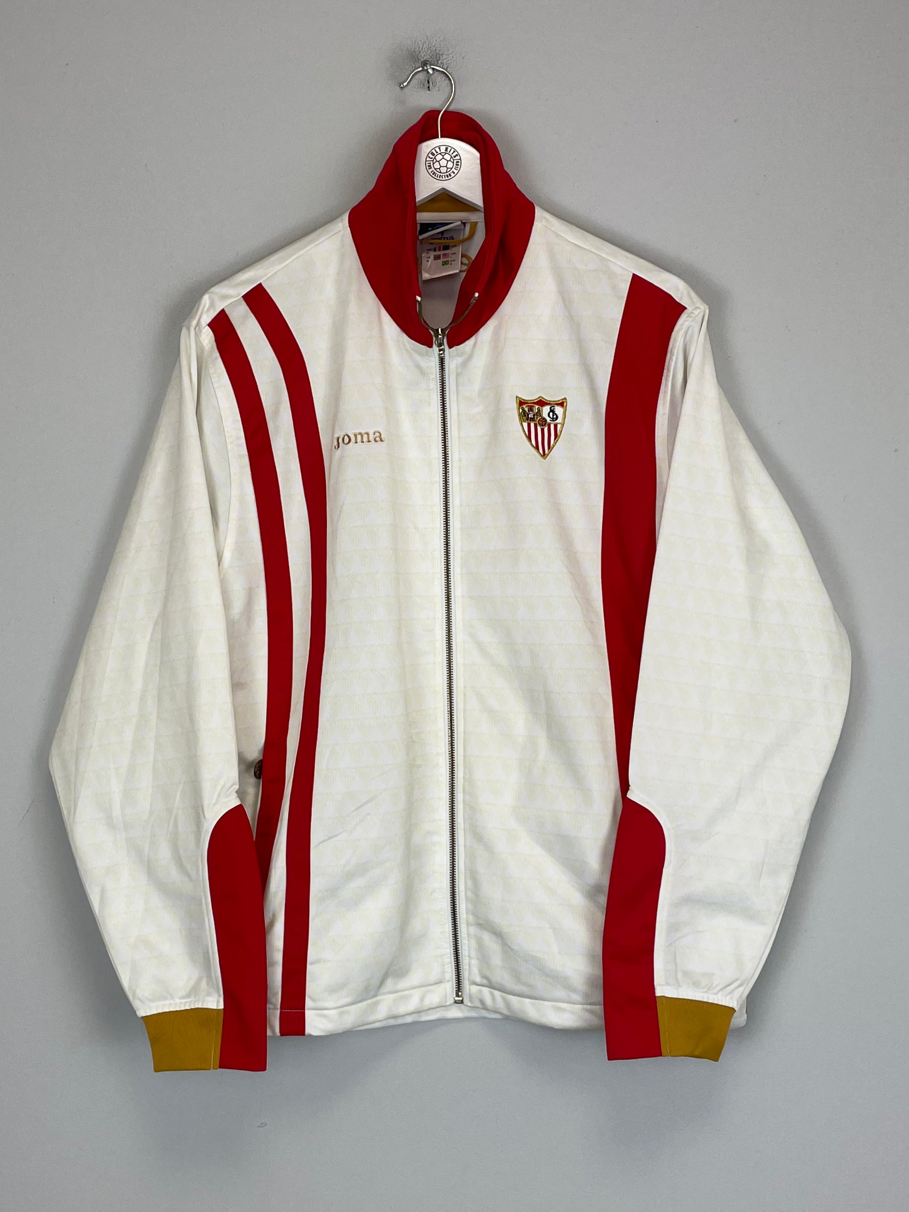 Shop 2008/09 SEVILLA TRACK JACKET (M) JOMA, classic football shirts, vintage football shirts & retro soccer jerseys at Cult Kits