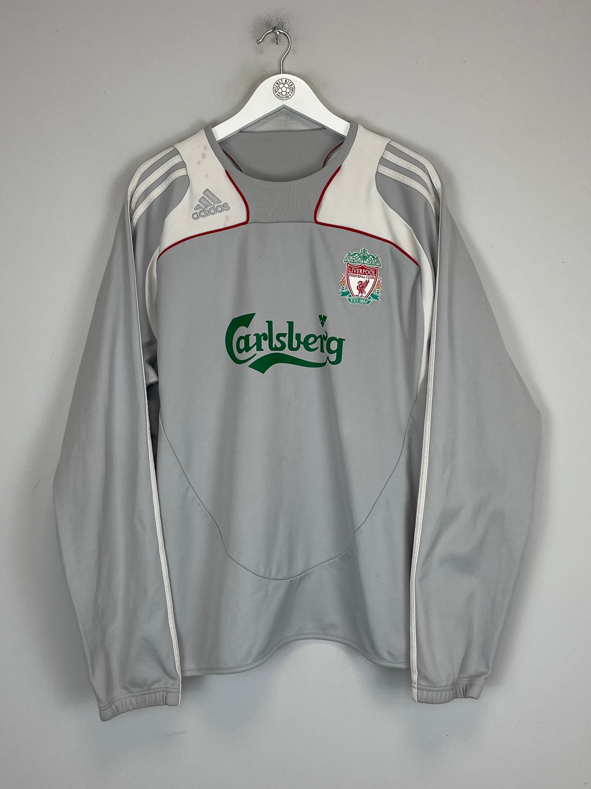 Shop 2008/09 LIVERPOOL DRILL TOP (XL) ADIDAS, classic football shirts, vintage football shirts & retro soccer jerseys at Cult Kits