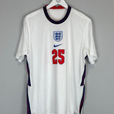 Shop 2020/21 ENGLAND SAKA #25 HOME SHIRT (L) NIKE, classic football shirts, vintage football shirts & retro soccer jerseys at Cult Kits