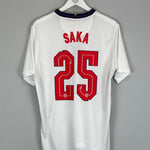 Shop 2020/21 ENGLAND SAKA #25 HOME SHIRT (L) NIKE, classic football shirts, vintage football shirts & retro soccer jerseys at Cult Kits