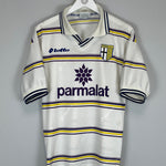Shop 1998/99 PARMA AWAY SHIRT (M) LOTTO, classic football shirts, vintage football shirts & retro soccer jerseys at Cult Kits