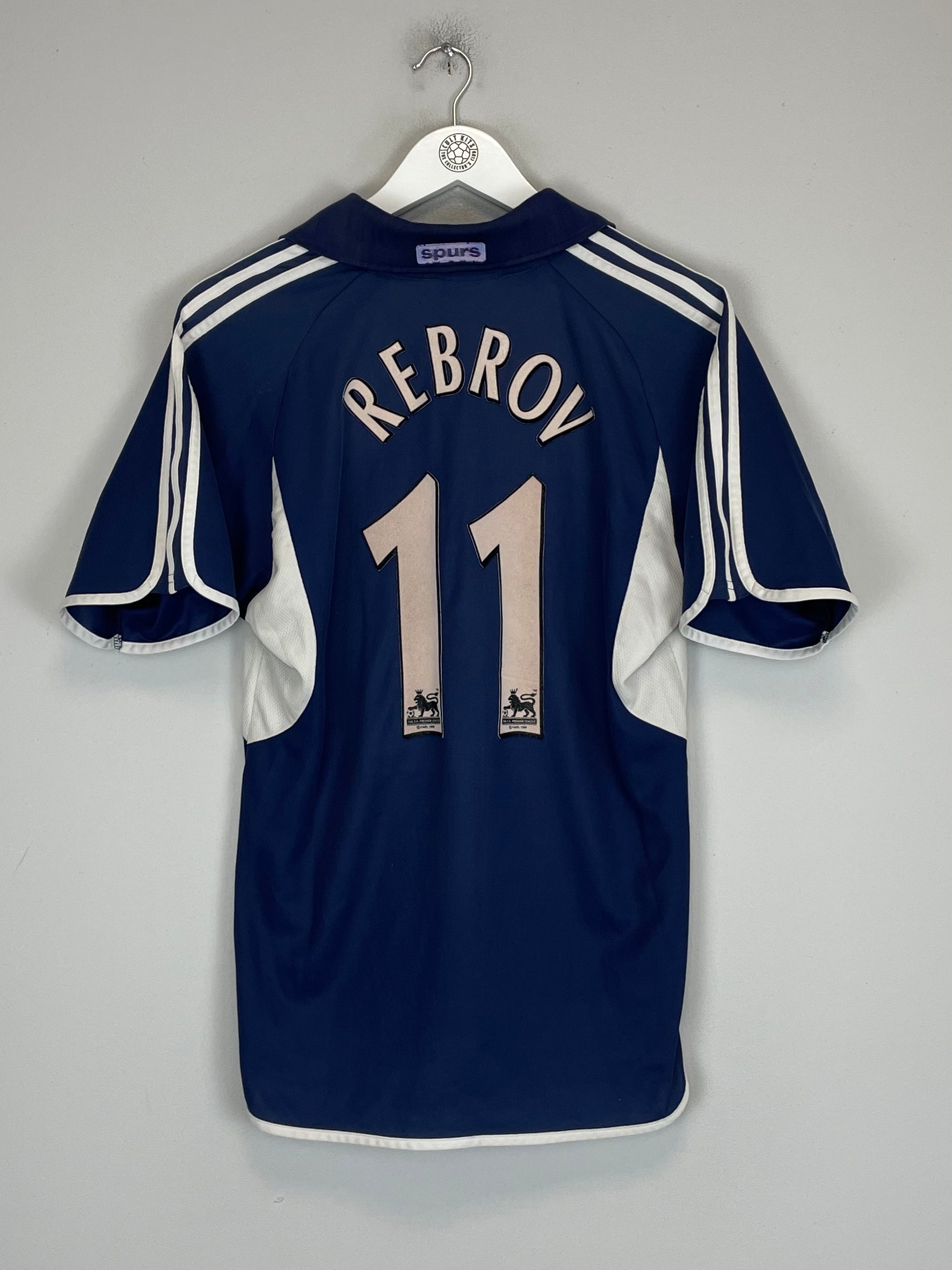 Shop 2000/01 TOTTENHAM REBROV #11 AWAY SHIRT (S) ADIDAS, classic football shirts, vintage football shirts & retro soccer jerseys at Cult Kits