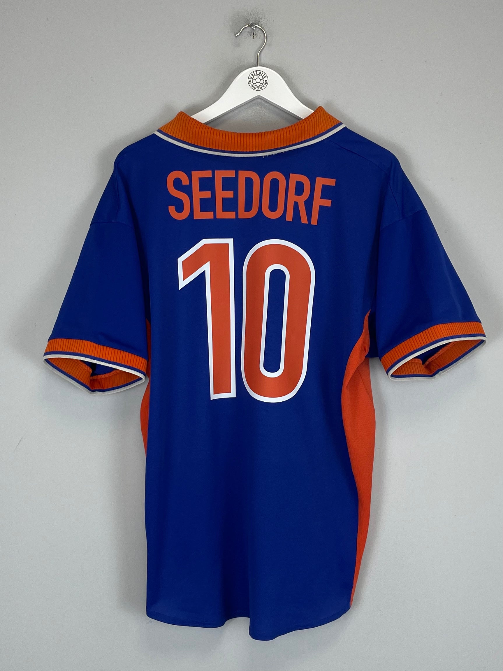 Shop 1997/98 NETHERLANDS SEEDORF #10 AWAY SHIRT (XL) NIKE, classic football shirts, vintage football shirts & retro soccer jerseys at Cult Kits