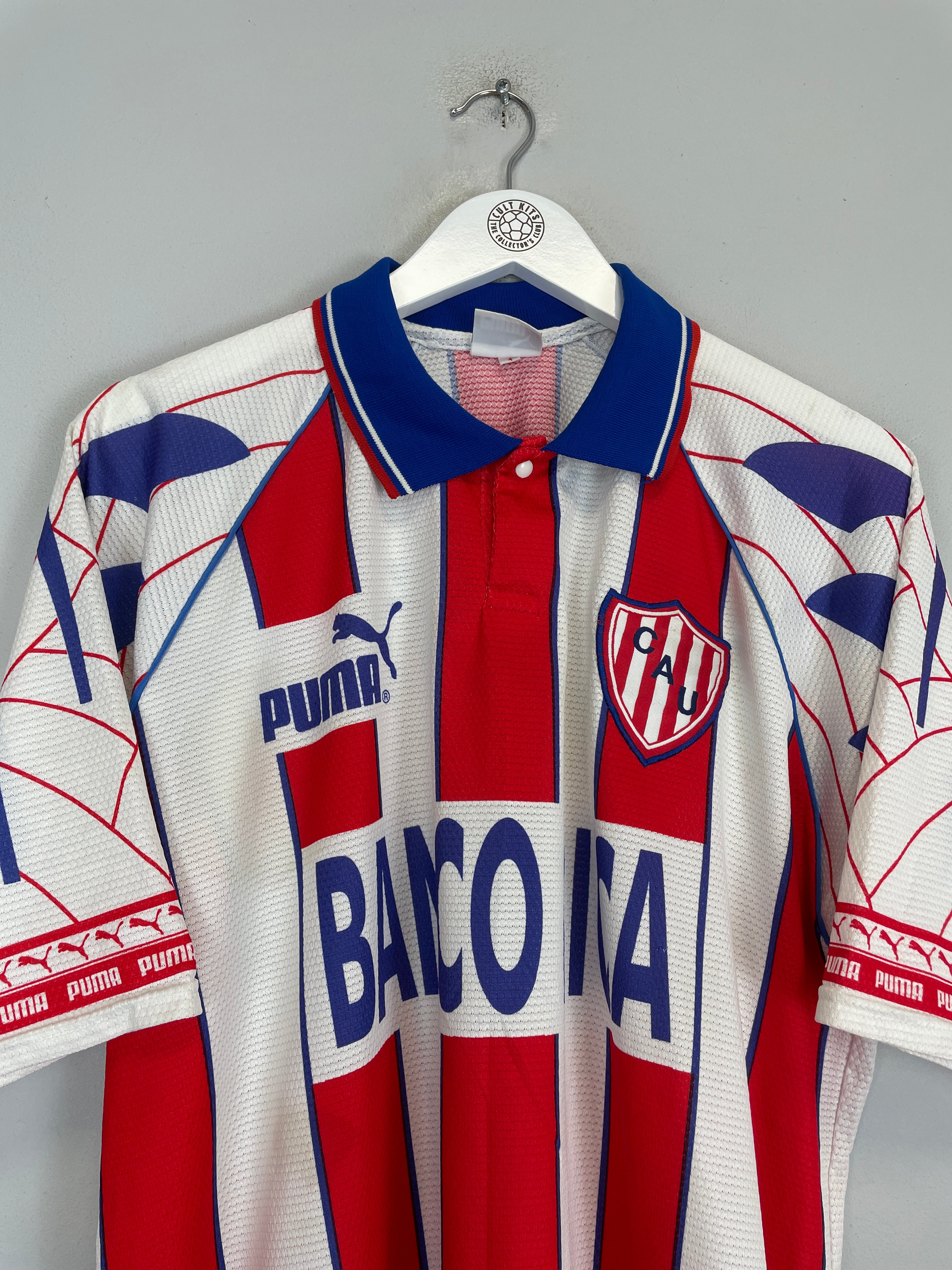 Shop 1997/98 UNION DE SANTA FE HOME SHIRT (L) PUMA, classic football shirts, vintage football shirts & retro soccer jerseys at Cult Kits