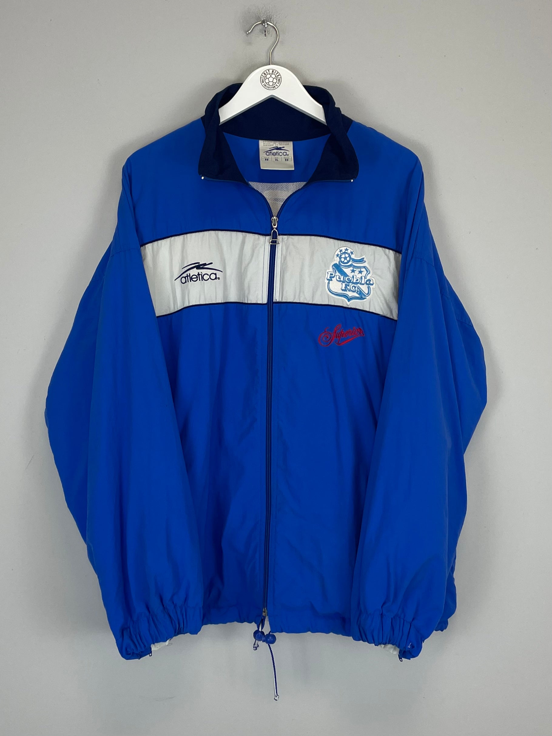 Shop 2000/04 PUEBLA TRAINING JACKET (XL) ATLETICA, classic football shirts, vintage football shirts & retro soccer jerseys at Cult Kits
