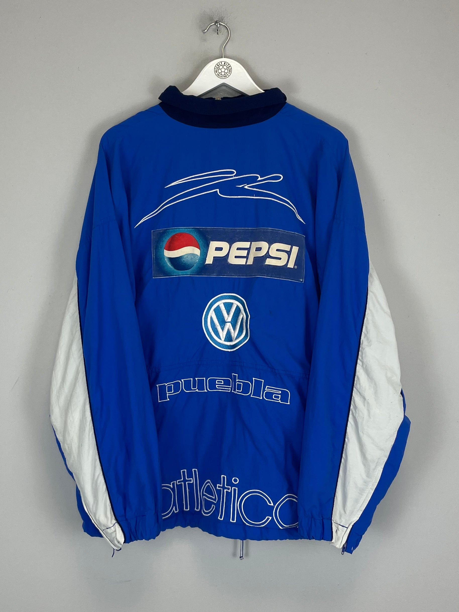 Shop 2000/04 PUEBLA TRAINING JACKET (XL) ATLETICA, classic football shirts, vintage football shirts & retro soccer jerseys at Cult Kits