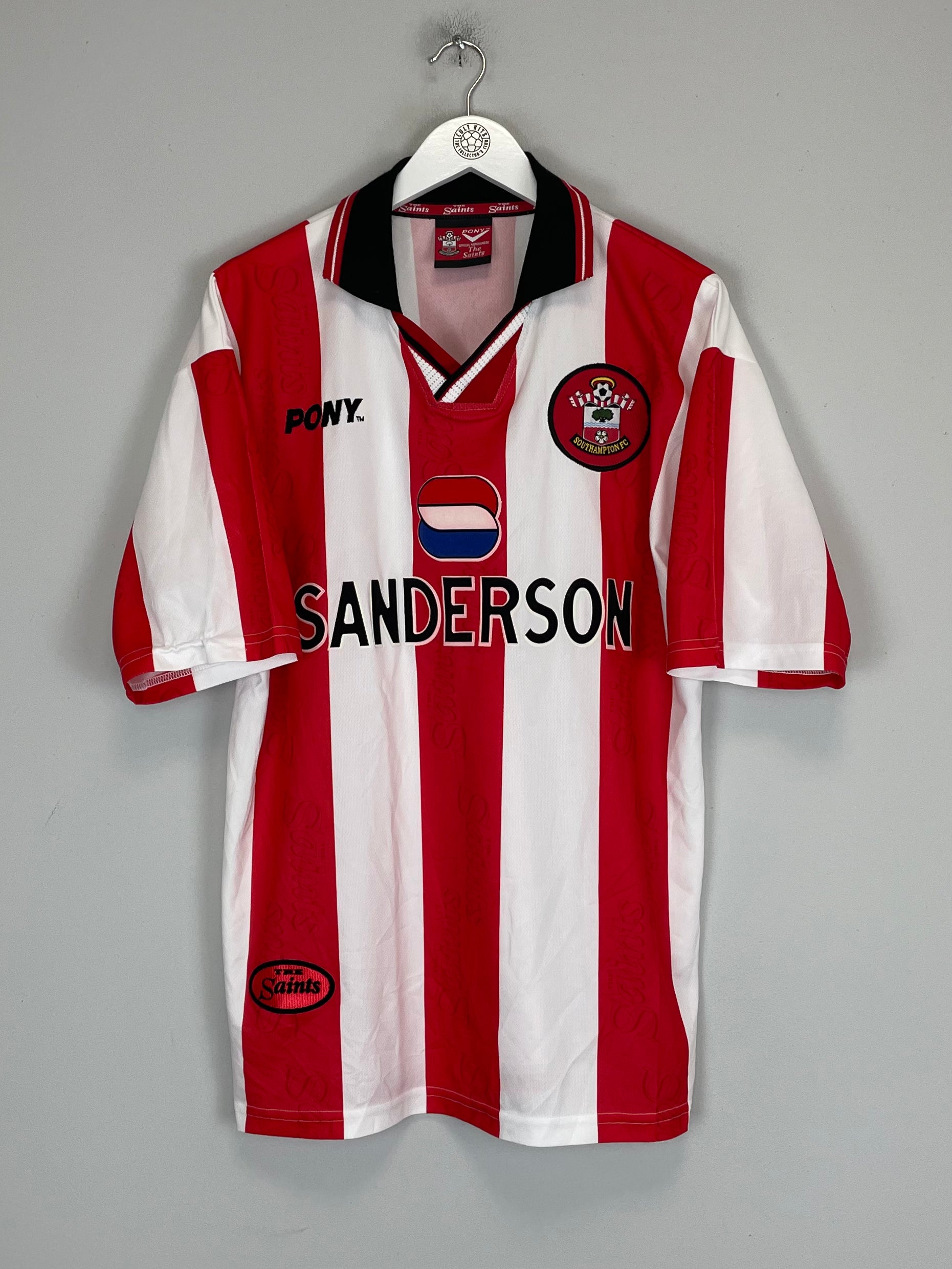 Shop 1997/99 SOUTHAMPTON *MINT* HOME SHIRT (M) PONY, classic football shirts, vintage football shirts & retro soccer jerseys at Cult Kits