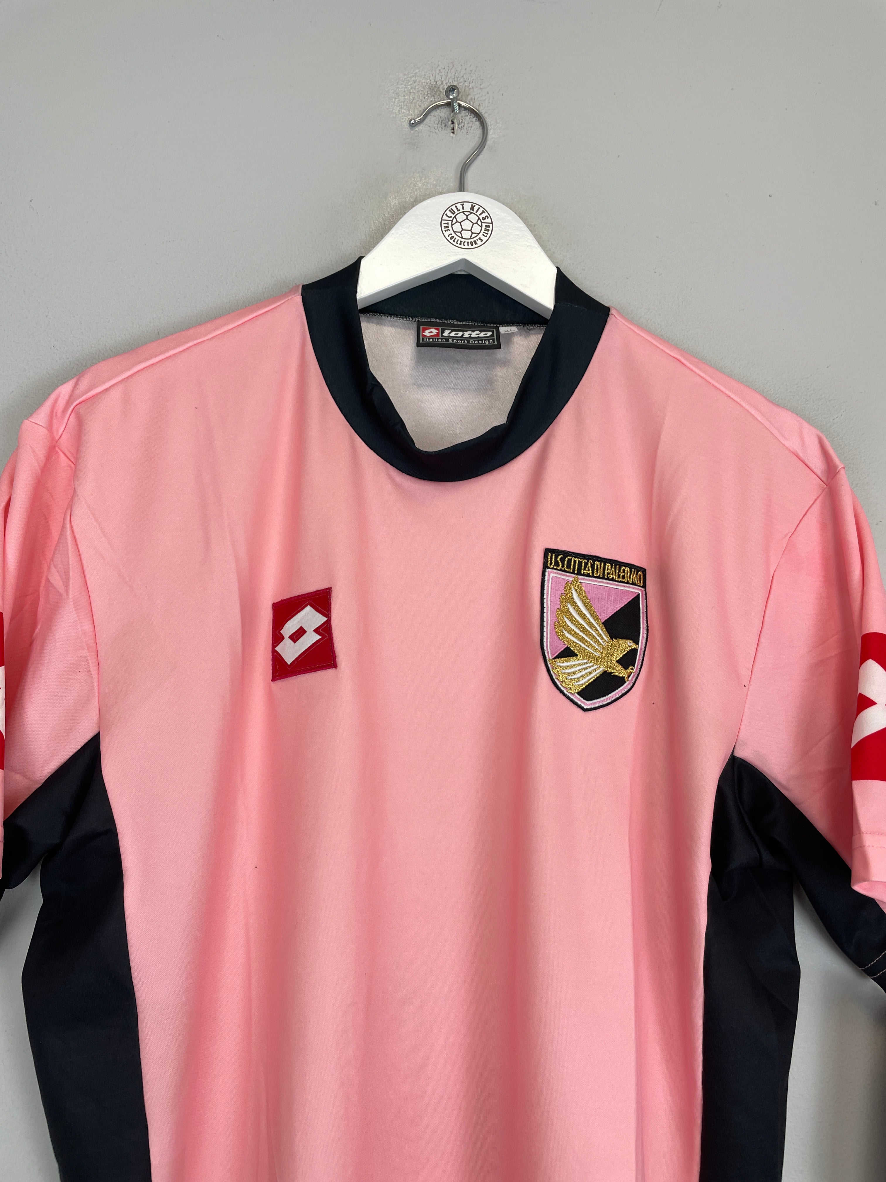 Shop 2004/05 PALERMO *BNWT WITH DEFECTS* HOME SHIRT (XL) LOTTO, classic football shirts, vintage football shirts & retro soccer jerseys at Cult Kits