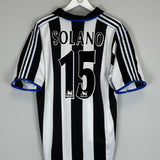 1999/00 NEWCASTLE UNITED SOLANO #14 HOME SHIRT (L) ADIDAS