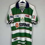 2000/01 SANTOS LAGUNA LOPEZ #2 *MATCH ISSUE+SIGNED* HOME SHIRT (XL) CORONA SPORT