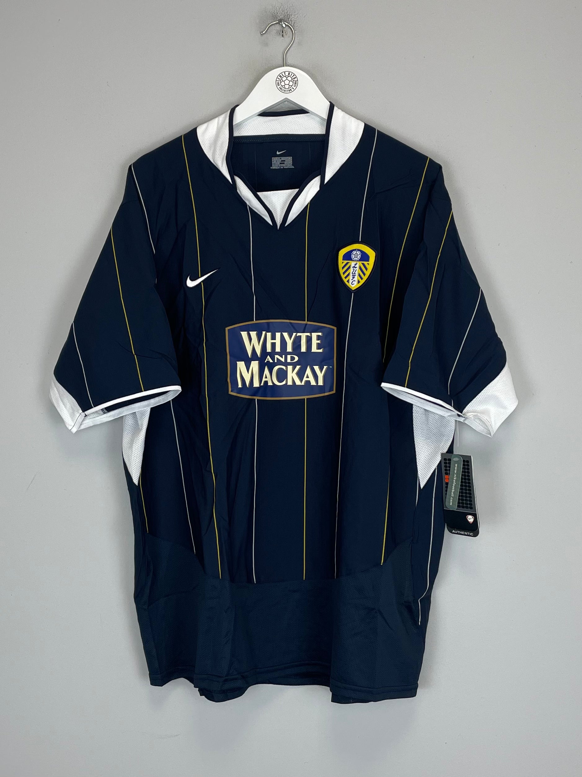 Shop 2003/04 LEEDS UNITED *BNWT* AWAY SHIRT (XL) NIKE, classic football shirts, vintage football shirts & retro soccer jerseys at Cult Kits