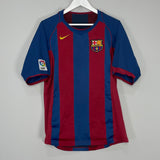 Shop 2004/05 BARCELONA MESSI #30 HOME SHIRT (M) NIKE, classic football shirts, vintage football shirts & retro soccer jerseys at Cult Kits