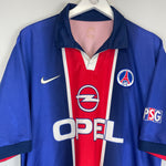 Shop 1998/99 PSG HOME SHIRT (XL) NIKE, classic football shirts, vintage football shirts & retro soccer jerseys at Cult Kits
