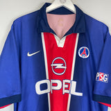 Shop 1998/99 PSG HOME SHIRT (XL) NIKE, classic football shirts, vintage football shirts & retro soccer jerseys at Cult Kits