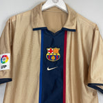 Shop 2001/03 BARCELONA AWAY SHIRT (L) NIKE, classic football shirts, vintage football shirts & retro soccer jerseys at Cult Kits