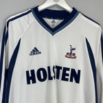Shop 2001/02 TOTTENHAM L/S HOME SHIRT (M) ADIDAS, classic football shirts, vintage football shirts & retro soccer jerseys at Cult Kits