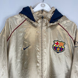Shop 2001/02 BARCELONA TRACK JACKET (XXL) NIKE, classic football shirts, vintage football shirts & retro soccer jerseys at Cult Kits