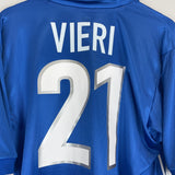Shop 1997/98 ITALY VIERI #21 HOME SHIRT (L) NIKE, classic football shirts, vintage football shirts & retro soccer jerseys at Cult Kits