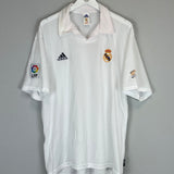 2001/02 REAL MADRID *CENTENARY* HOME SHIRT (XL) ADIDAS