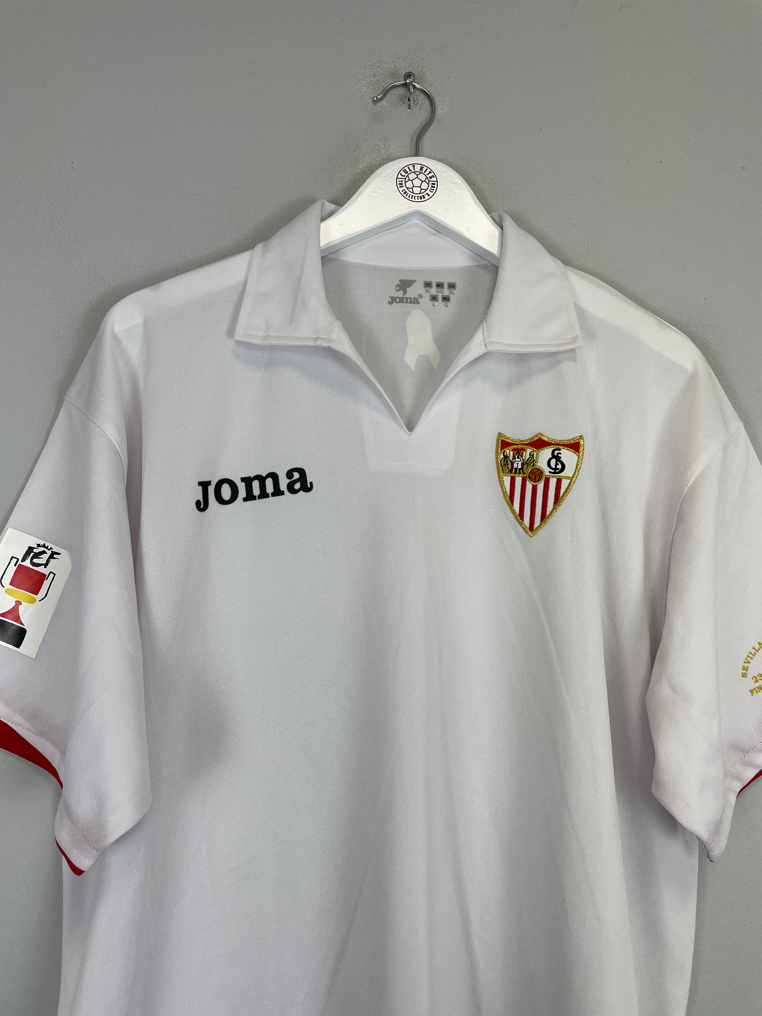 Shop 2007/08 SEVILLA CUP *CUP FINAL* HOME SHIRT (L) JOMA, classic football shirts, vintage football shirts & retro soccer jerseys at Cult Kits
