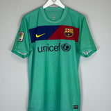 2010/11 BARCELONA DAVID VILLA #7 AWAY SHIRT (M) NIKE