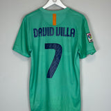 2010/11 BARCELONA DAVID VILLA #7 AWAY SHIRT (M) NIKE