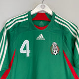Shop 2007/08 MEXICO R.MARQUEZ #4 HOME SHIRT (M) ADIDAS, classic football shirts, vintage football shirts & retro soccer jerseys at Cult Kits