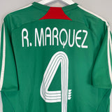 Shop 2007/08 MEXICO R.MARQUEZ #4 HOME SHIRT (M) ADIDAS, classic football shirts, vintage football shirts & retro soccer jerseys at Cult Kits