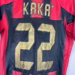 Shop 2004/05 AC MILAN KAKA #22 *PLAYER ISSUE* C/L HOME SHIRT (M) ADIDAS, classic football shirts, vintage football shirts & retro soccer jerseys at Cult Kits