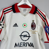 Shop 2003/04 AC MILAN KAKA #22 C/L AWAY SHIRT (M) ADIDAS, classic football shirts, vintage football shirts & retro soccer jerseys at Cult Kits