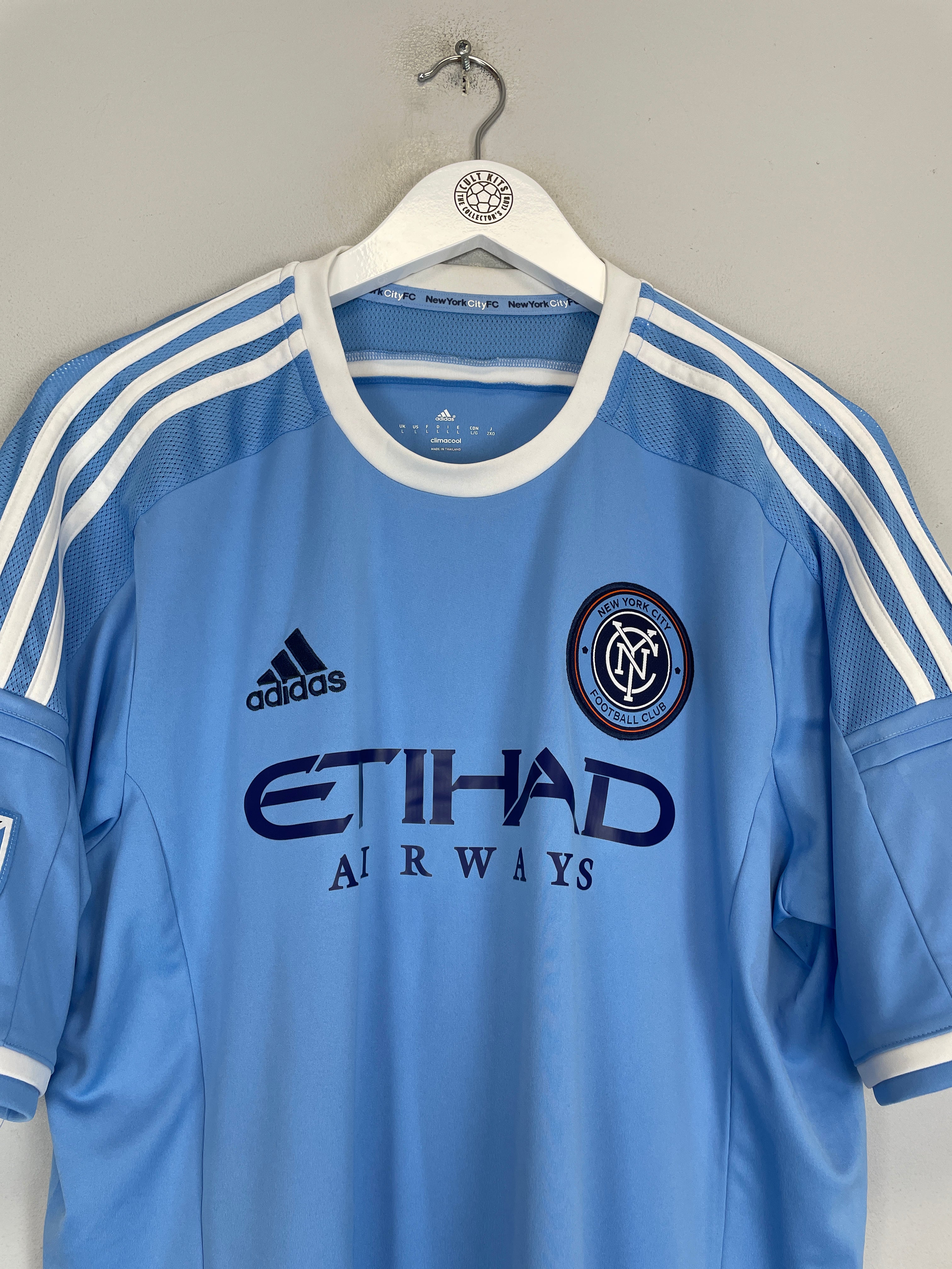 Shop 2015/16 NEW YORK CITY LAMPARD #8 HOME SHIRT (L) ADIDAS, classic football shirts, vintage football shirts & retro soccer jerseys at Cult Kits