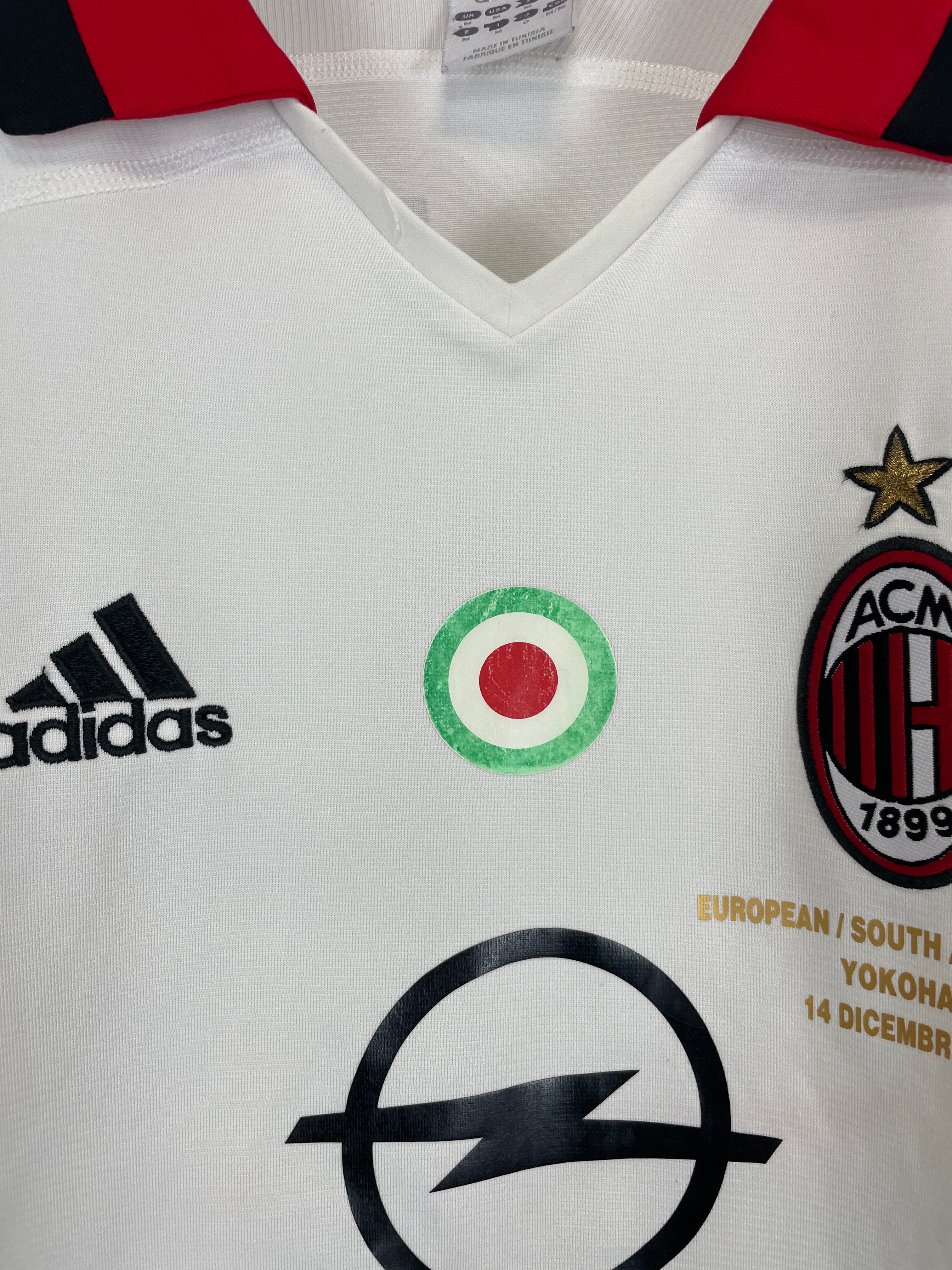 Shop 2003/04 AC MILAN KAKA #22 C/L AWAY SHIRT (M) ADIDAS, classic football shirts, vintage football shirts & retro soccer jerseys at Cult Kits