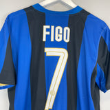 Shop 2008/09 INTER MILAN FIGO #7 HOME SHIRT (L) NIKE, classic football shirts, vintage football shirts & retro soccer jerseys at Cult Kits