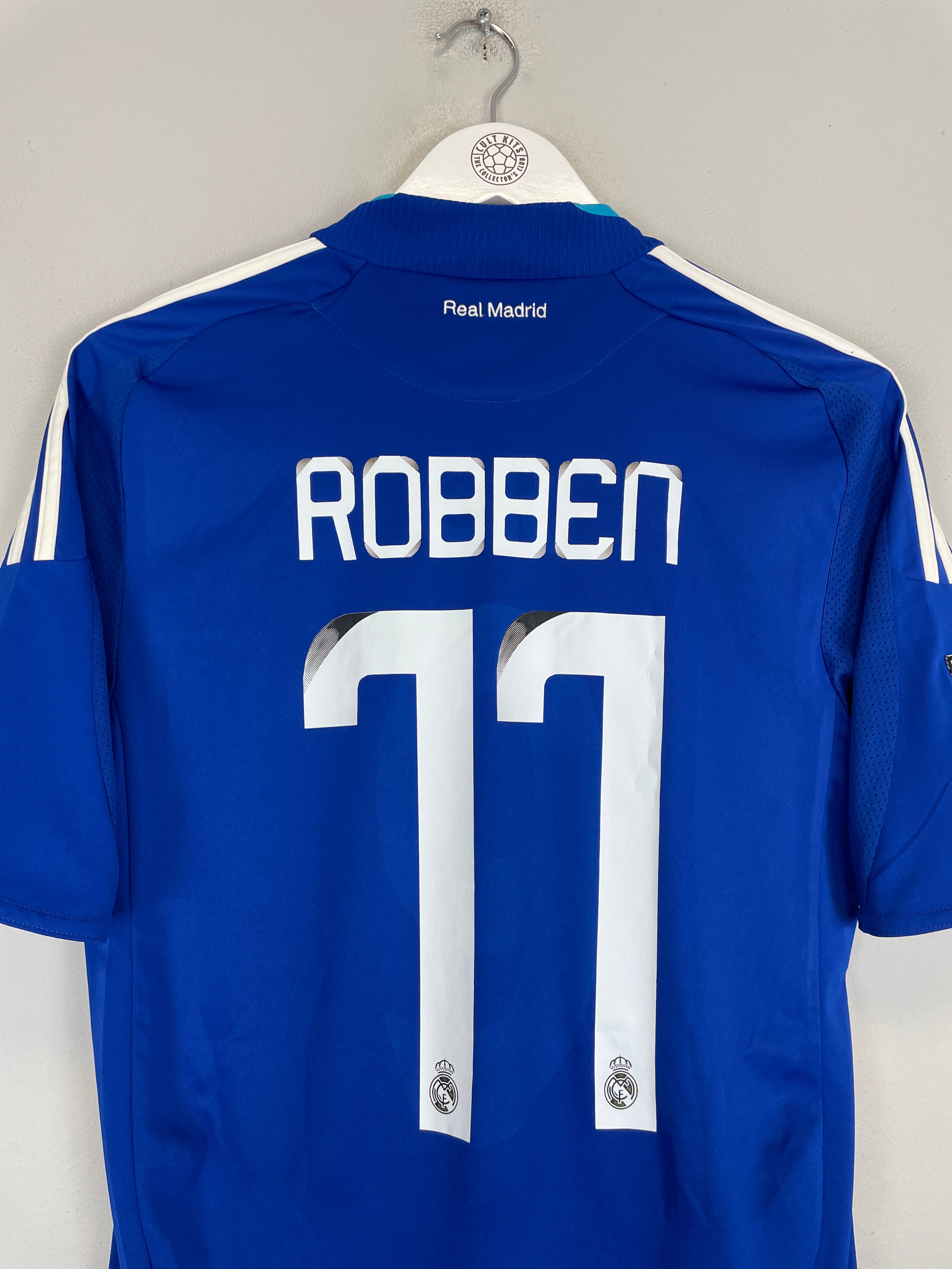 Shop 2008/09 REAL MADRID ROBBEN #11 AWAY SHIRT (S) ADIDAS, classic football shirts, vintage football shirts & retro soccer jerseys at Cult Kits